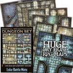 Essential RPG Battle Maps Dungeon Set: 6 Dry Erase Maps (On Order)