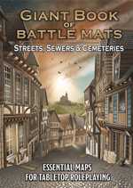 Giant Book Of Battle Mats: Streets Sewers And Cemeteries (On Order)