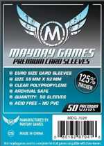 50 x Clear Standard European Card Sleeves 59mm x 92mm (Mayday Premium)