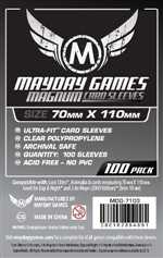 Mayday Magnum 100 Card Sleeves 70mm x 110mm (On Order)
