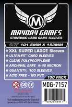 100 x Clear Standard XXL Super Large Sleeves 101.5mm x 153mm (Pre-Order)