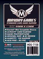 100 x Clear Standard Everdell Mini Compatible Sleeves 44mm x 63mm (Pre-Order)