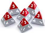 Triangle Agency RPG: Dice Set (6d4)